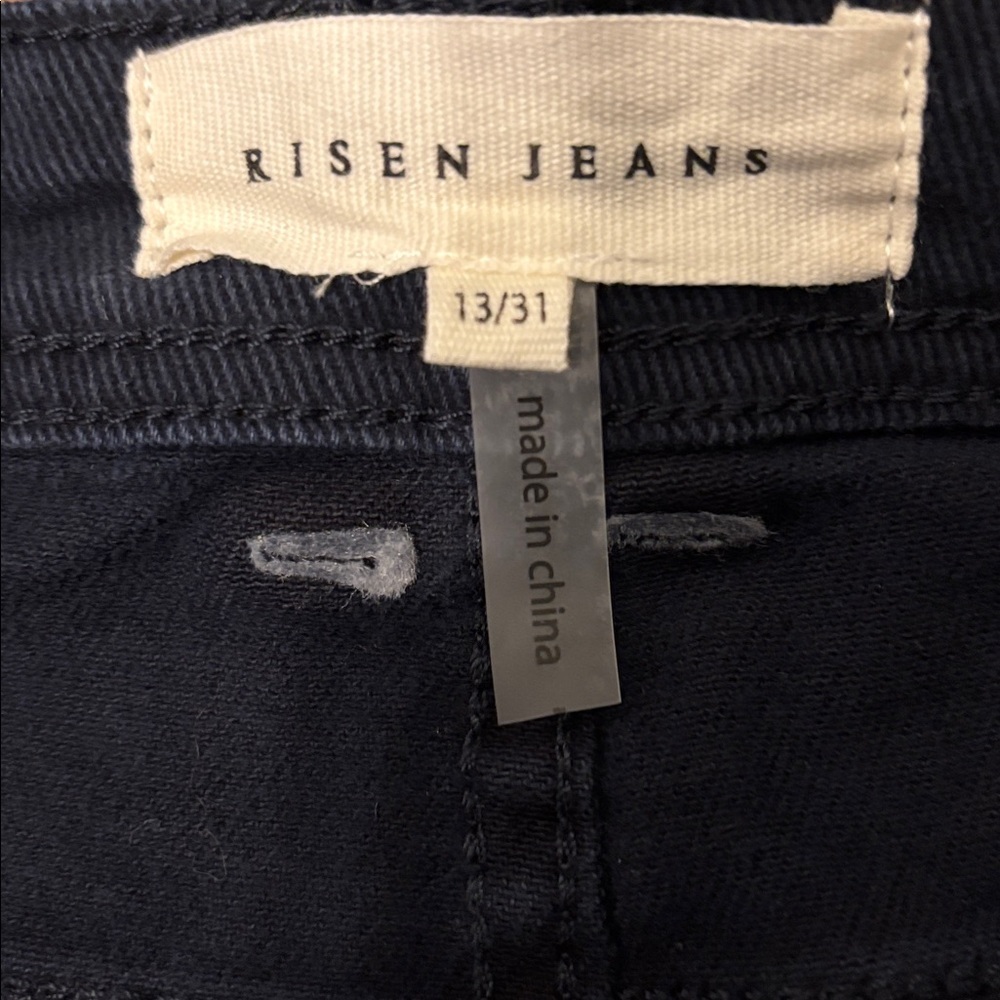 Risen Navy Blue High Rise Cargo Pant 31 - Picture 3 of 6